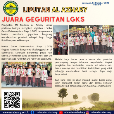 Juara Geguritan LGKS  Tingkat Kwarcab Banyumas