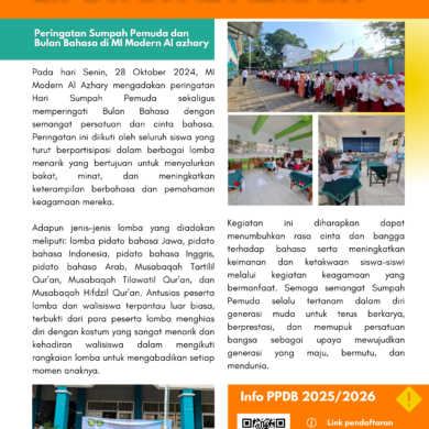 Peringatan Sumpah Pemuda dan Bulan Bahasa di MI Modern Al Azhary