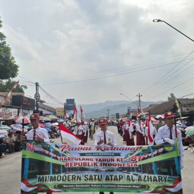 MI Modern Al Azhary Raih Juara Harapan 1 Karnaval Tingkat Kecamatan Ajibarang